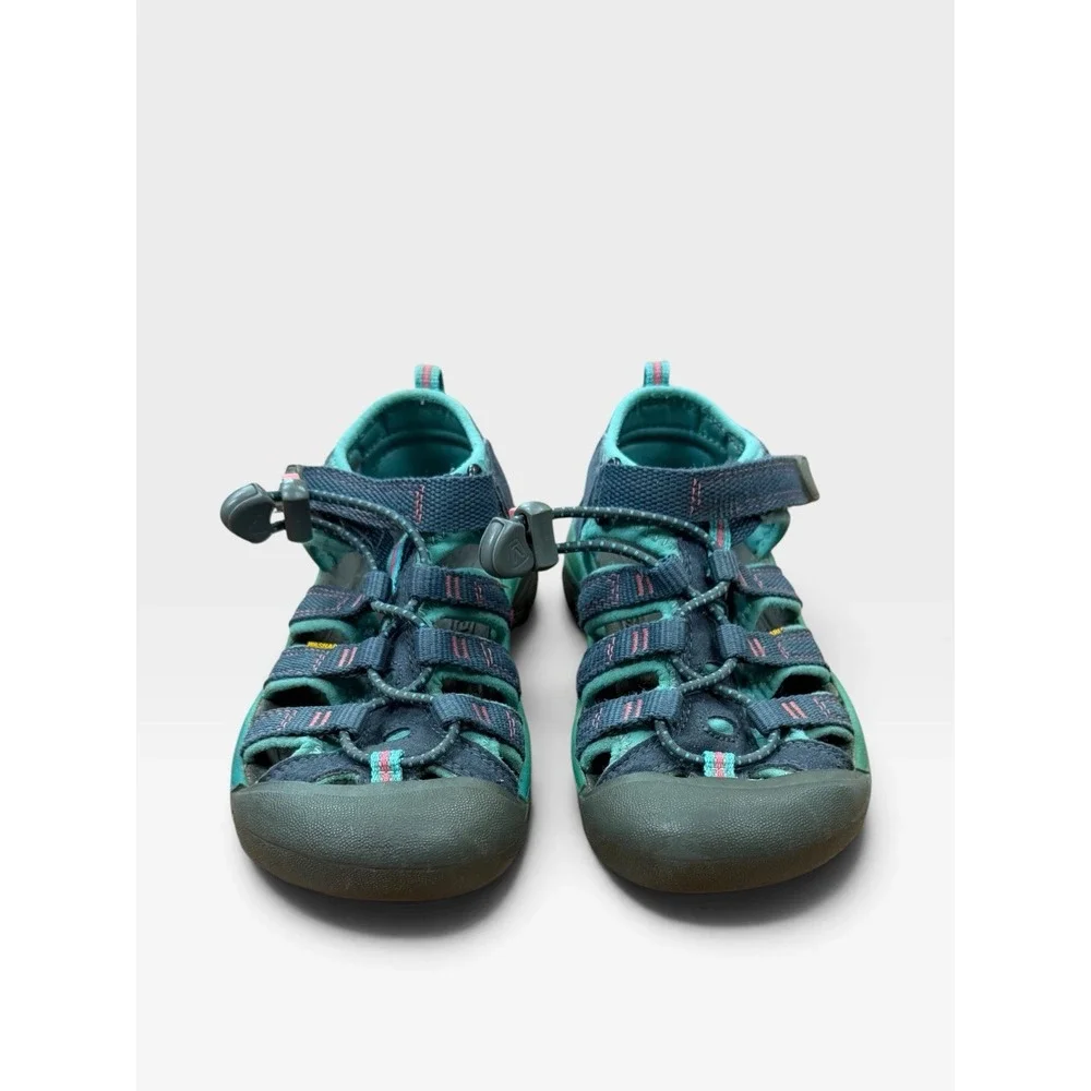 KEEN Newport H2 Kids Size 12 Teal Blue Pink Water Hiking Sport Sandals Washable